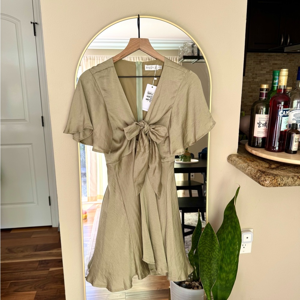 Billy J Luna Dress – Olive – Size AU10 (US 6)